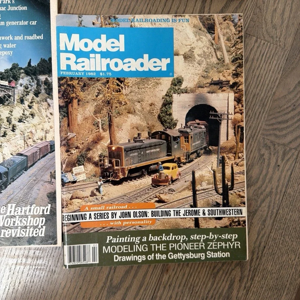 Model railroader Lot Of 7 Vintage Magazines 1982/1984